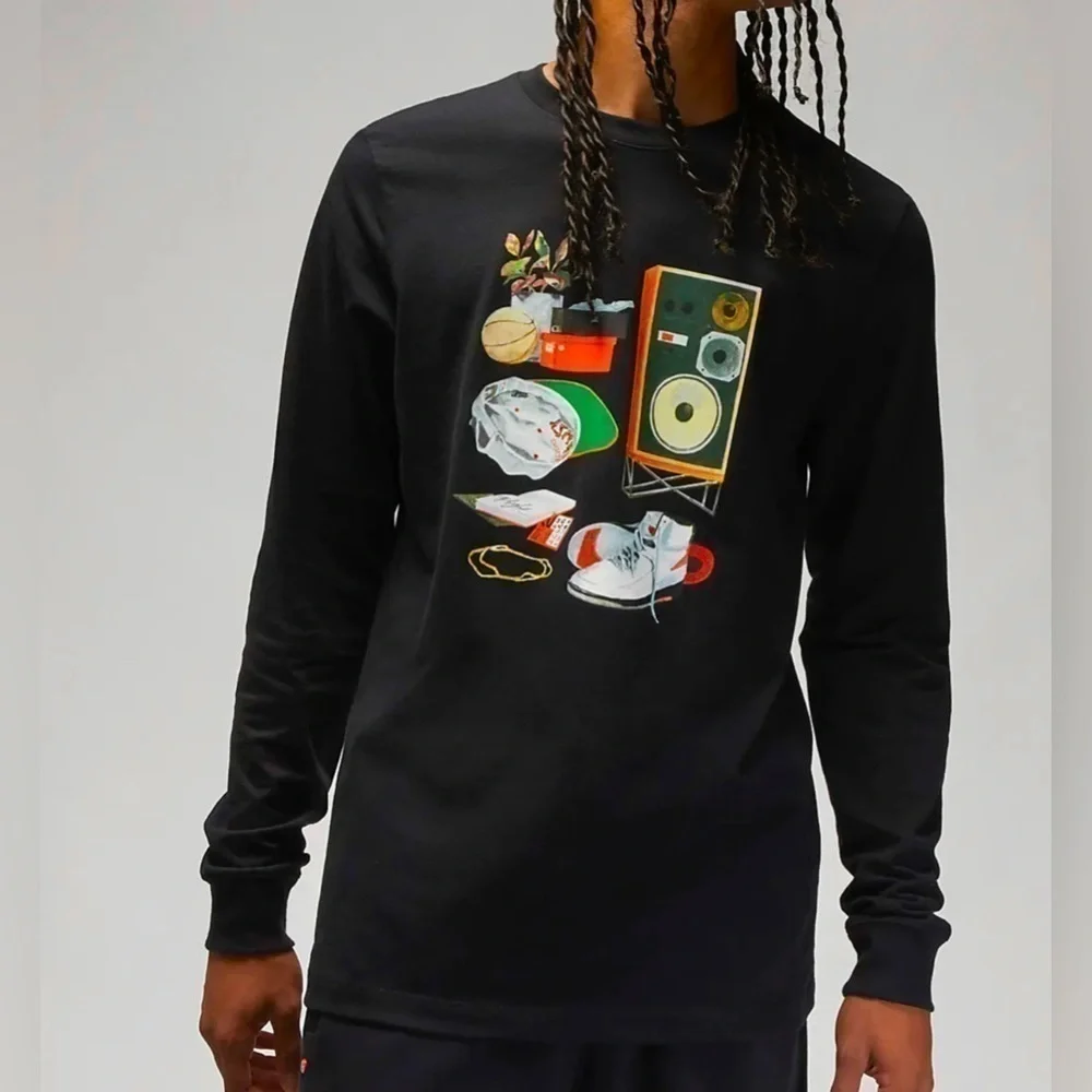 Jordan Black Shirt w/Graphics